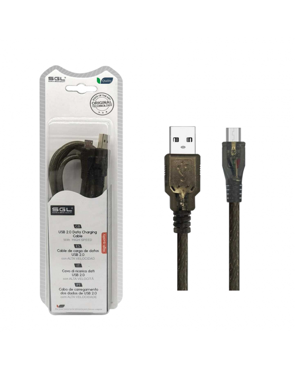 Καλώδιο φόρτισης & data - 13S01 - USB A male/Micro USB - 3m