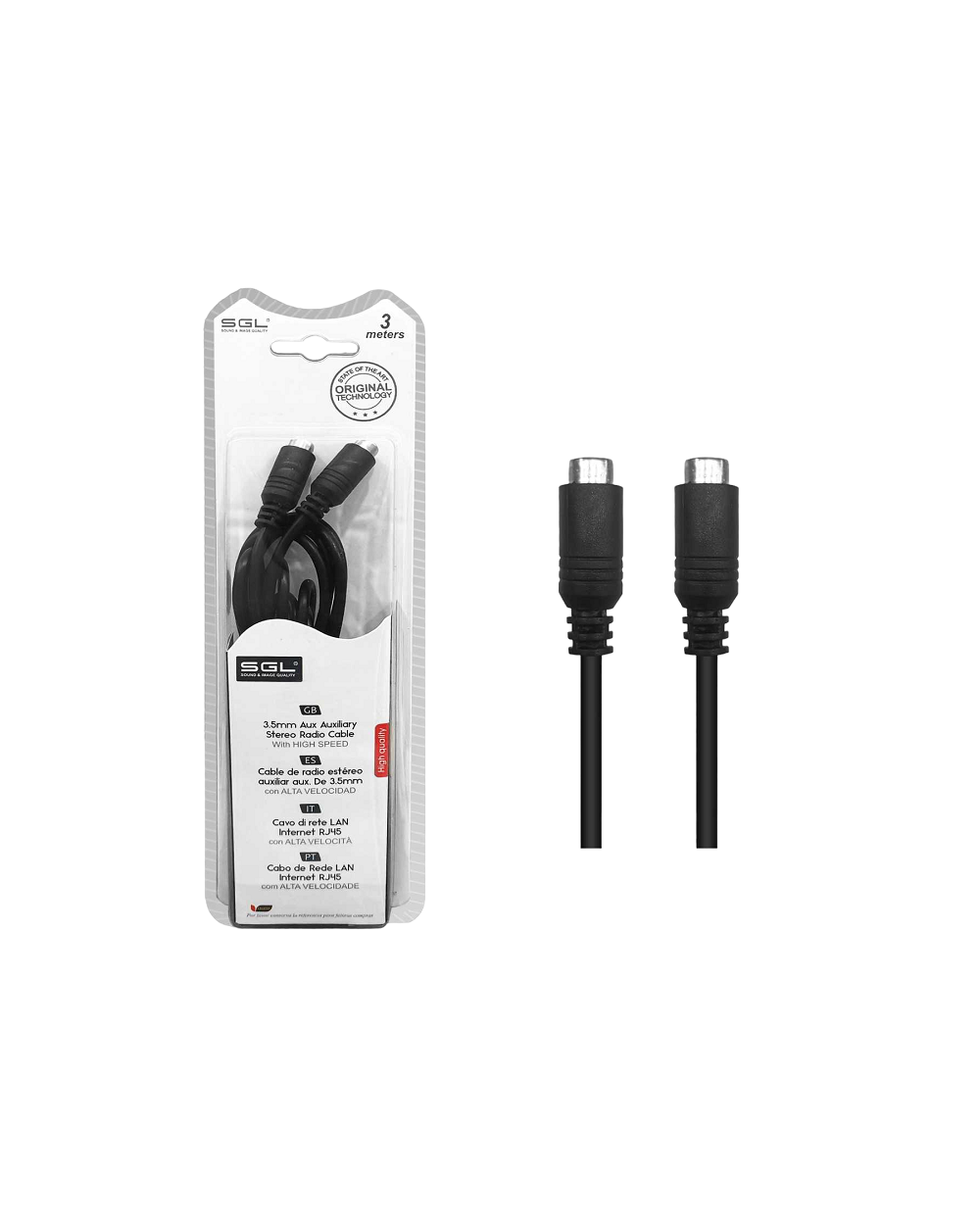 Kαλώδιο επέκτασης ήχου - 402C01 - Jack 3.5mm Female/Female - 3m