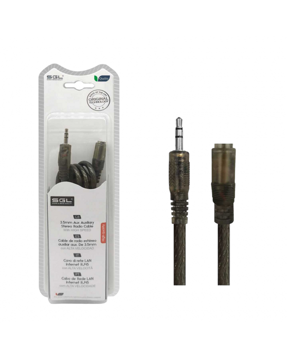 Kαλώδιο επέκτασης ήχου - 402C01 - Jack 3.5mm Male/Female - 5m