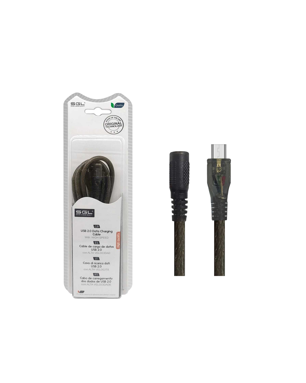 Αντάπτορας καλώδιο - 22S01 - Micro USB/Jack 3.5mm female - 1.5m