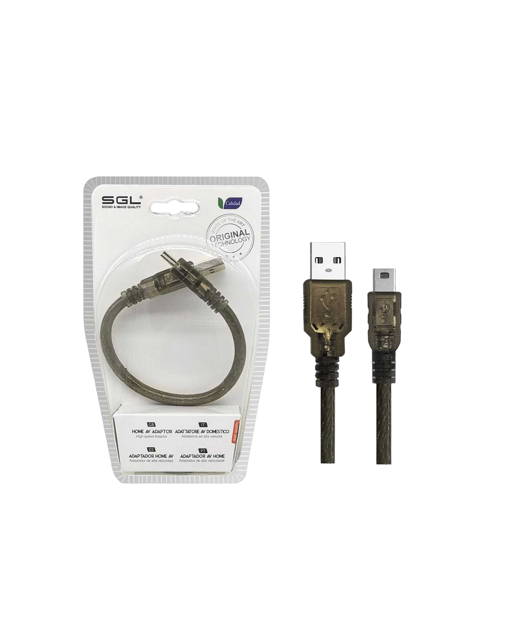 Αντάπτορας καλώδιο - USB-A male/USB Mini - 3S-01 - 20cm