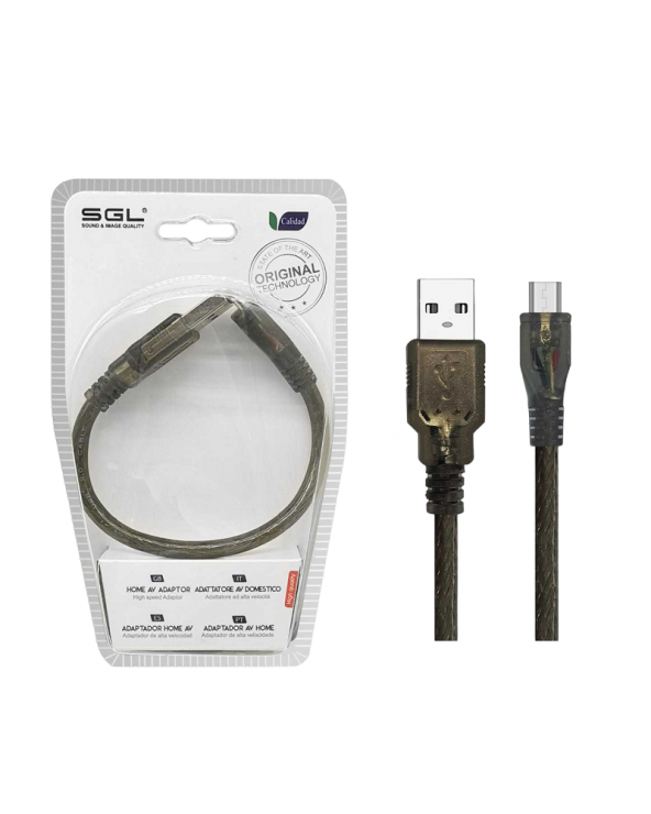 Αντάπτορας καλώδιο - USB-A male/Micro USB - 13S-01 - 20cm