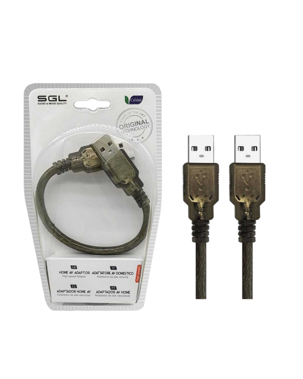Αντάπτορας καλώδιο USB 2.0 - AA-01 - USB-A male/male - 20cm