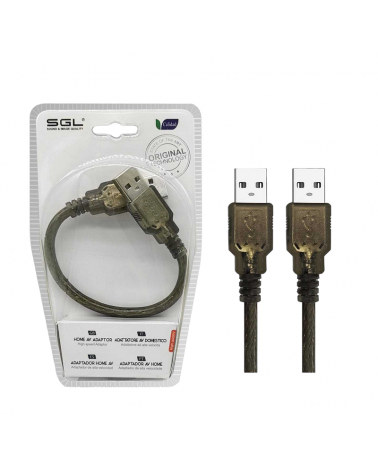 Αντάπτορας καλώδιο USB 2.0 - AA-01 - USB-A male/male - 20cm