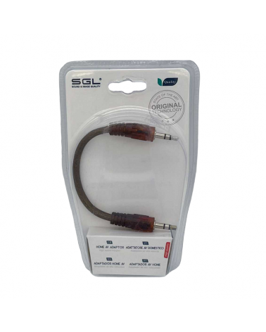 Αντάπτορας ήχου - 412-01 - Jack 3.5mm male/male - 20cm