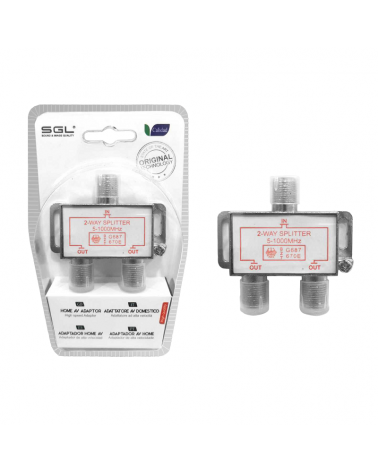 Διακλαδωτής σύνδεσης κεραίας TV - 2Way Splitter - 1801