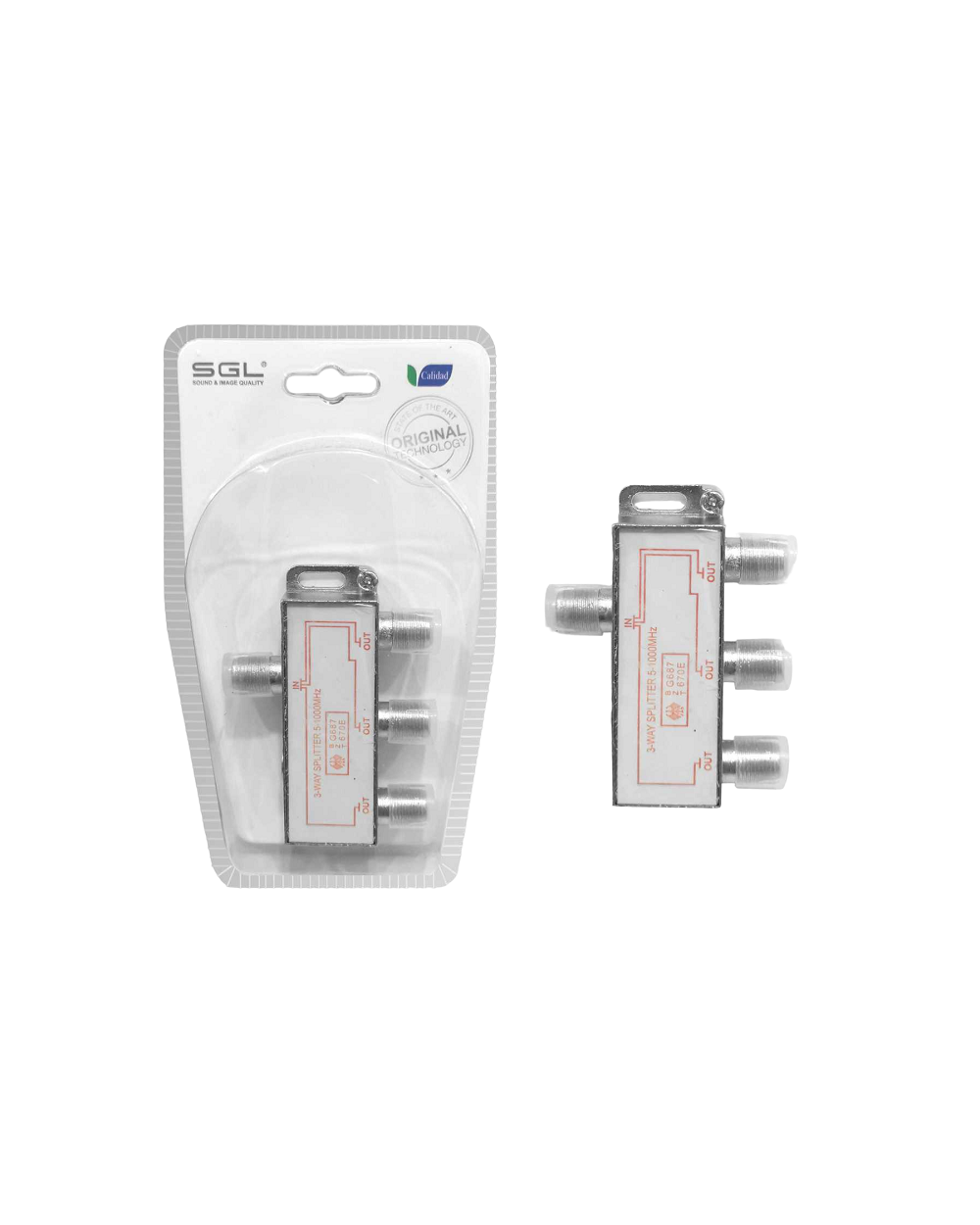 Διακλαδωτής σύνδεσης κεραίας TV - 3Way Splitter - 1802