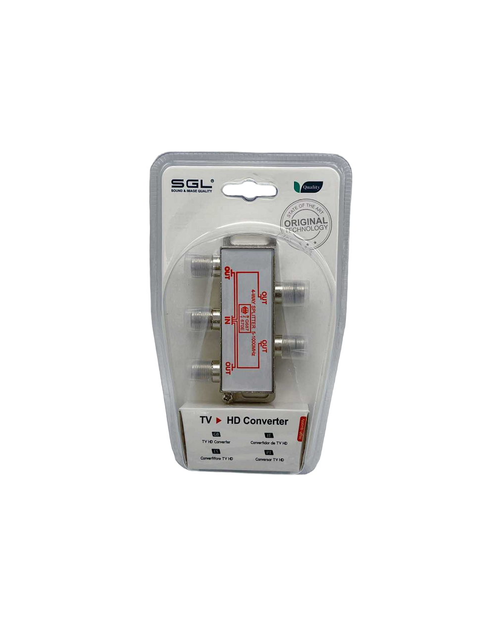 Διακλαδωτής σύνδεσης κεραίας TV - 4Way Splitter - 1803