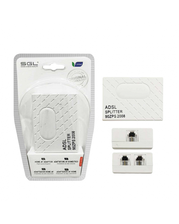 Διακλαδωτής ADSL με φίλτρο για Modem/Router & PSTN - ADSL Splitter - 1790