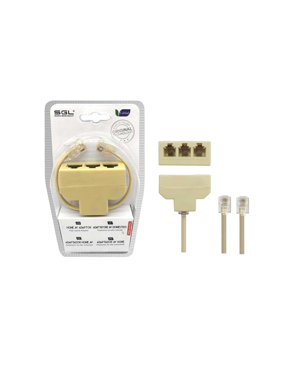 Διακλαδωτής γραμμής δικτύου - Splitter - 3Way - 1783