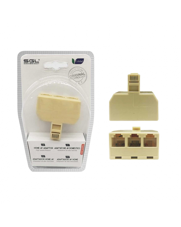 Διακλαδωτής γραμμής δικτύου - Ethernet Splitter - 3Way - 1772-1