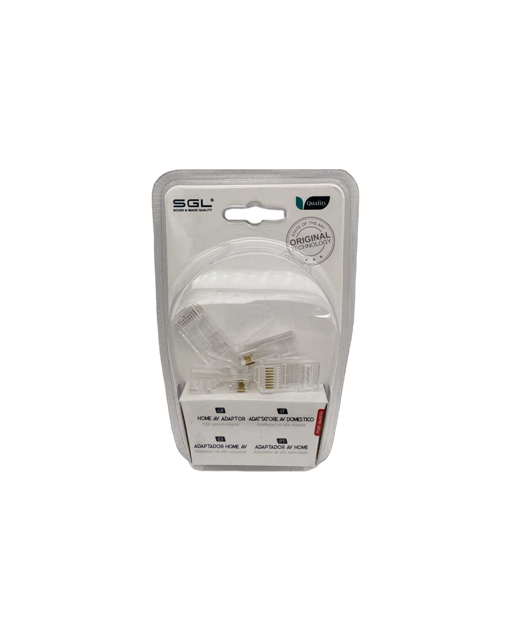 Ακροδέκτες καλωδίου γραμμής δικτύου - RJ45 - 8P8C-4 - 4pcs