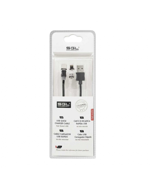 Καλώδιο φόρτισης & data - 3in1 - Fast Charge - S03 - 1m