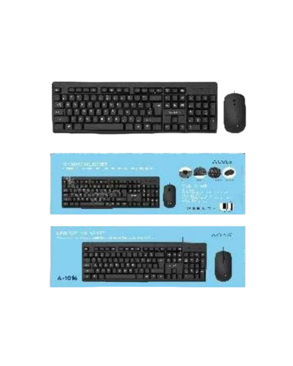 Ενσύρματο πληκτρολόγιο και ποντίκι Η/Υ - A1016 - AOAS