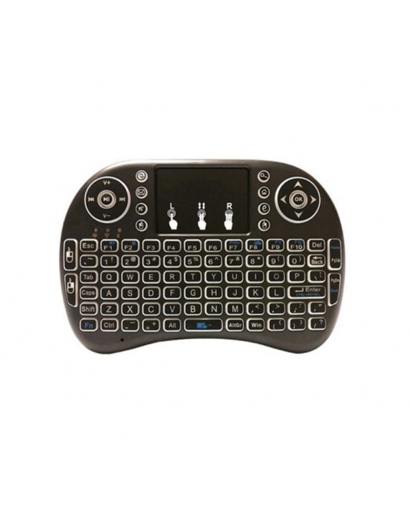 Ασύρματο mini πληκτρολόγιο με Αγγλικό Touchpad - i8 - Black