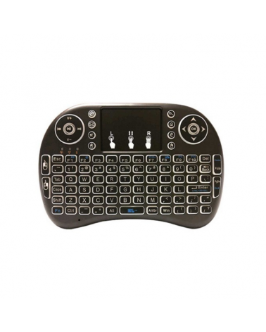 Ασύρματο mini πληκτρολόγιο με Αγγλικό Touchpad - i8 - Black
