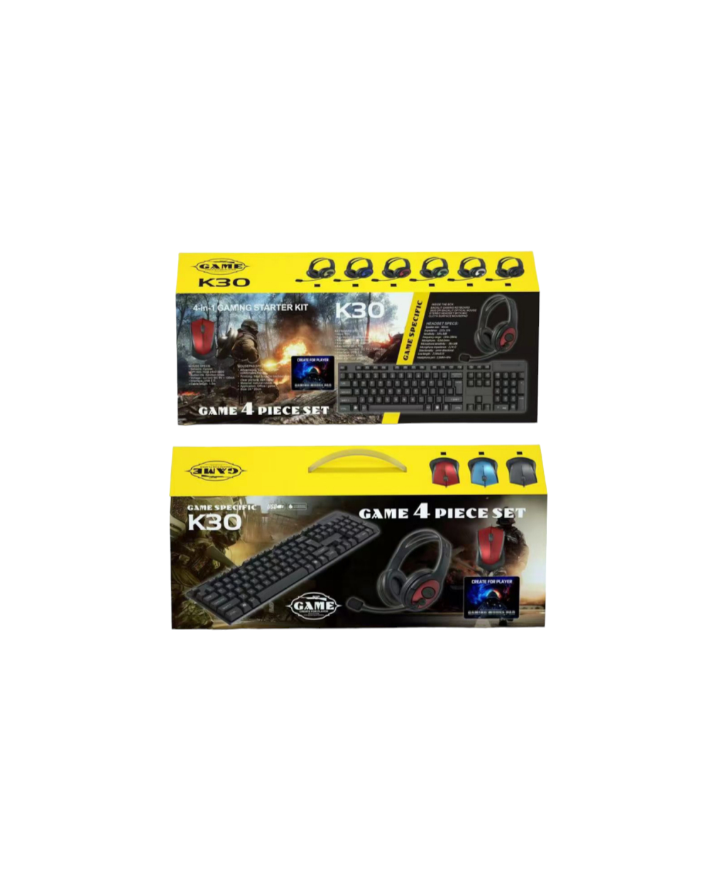 Πλήρες σετ Gaming 4 σε 1 – K30