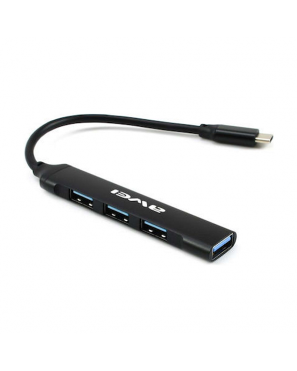 Αντάπτορας USB Hub με 4 θύρες - CL-150T - USB Type-C - AWEI