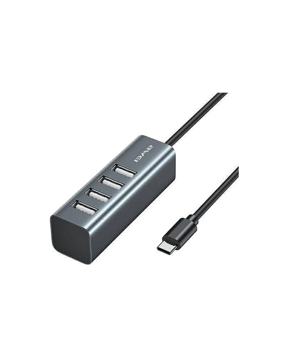 Αντάπτορας USB 2.0 Hub με 4 θύρες - Type-C - CL-122T - AWEI