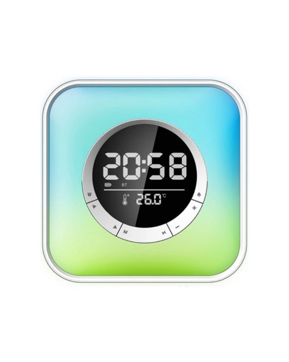 Ασύρματο ηχείο Bluetooth LED & ψηφιακό ρολόι - P10