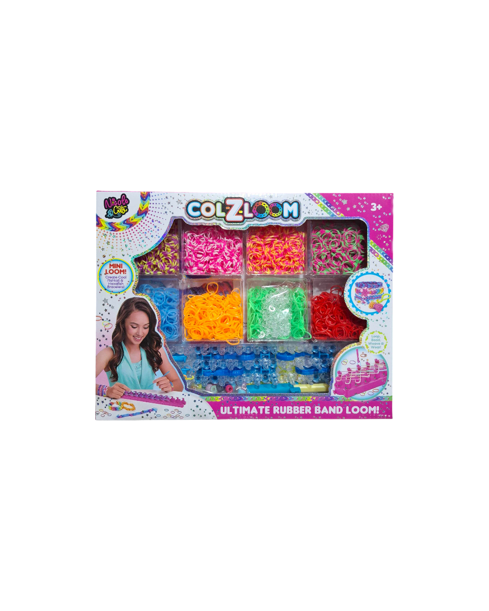 Σετ κατασκευής βραχιολιών DIY με λαστιχάκια - 16318DIY