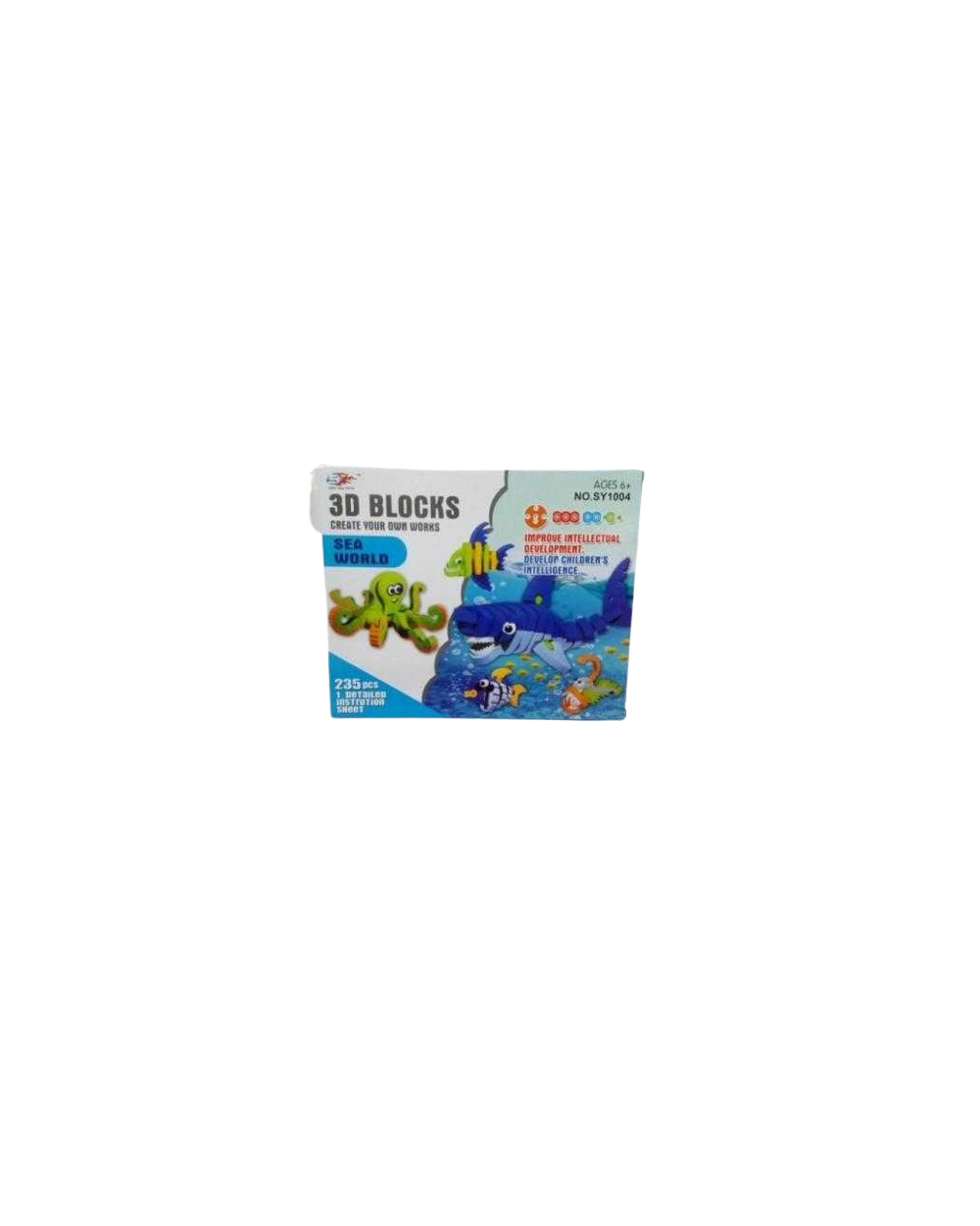 Συναρμολογούμενες φιγούρες DIY 3D - Ζώα της θάλασσας - 235pcs - EVASY1004