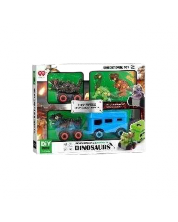 Σετ συναρμολογούμενα οχήματα Δεινόσαυροι με φιγούρες - 998-41B