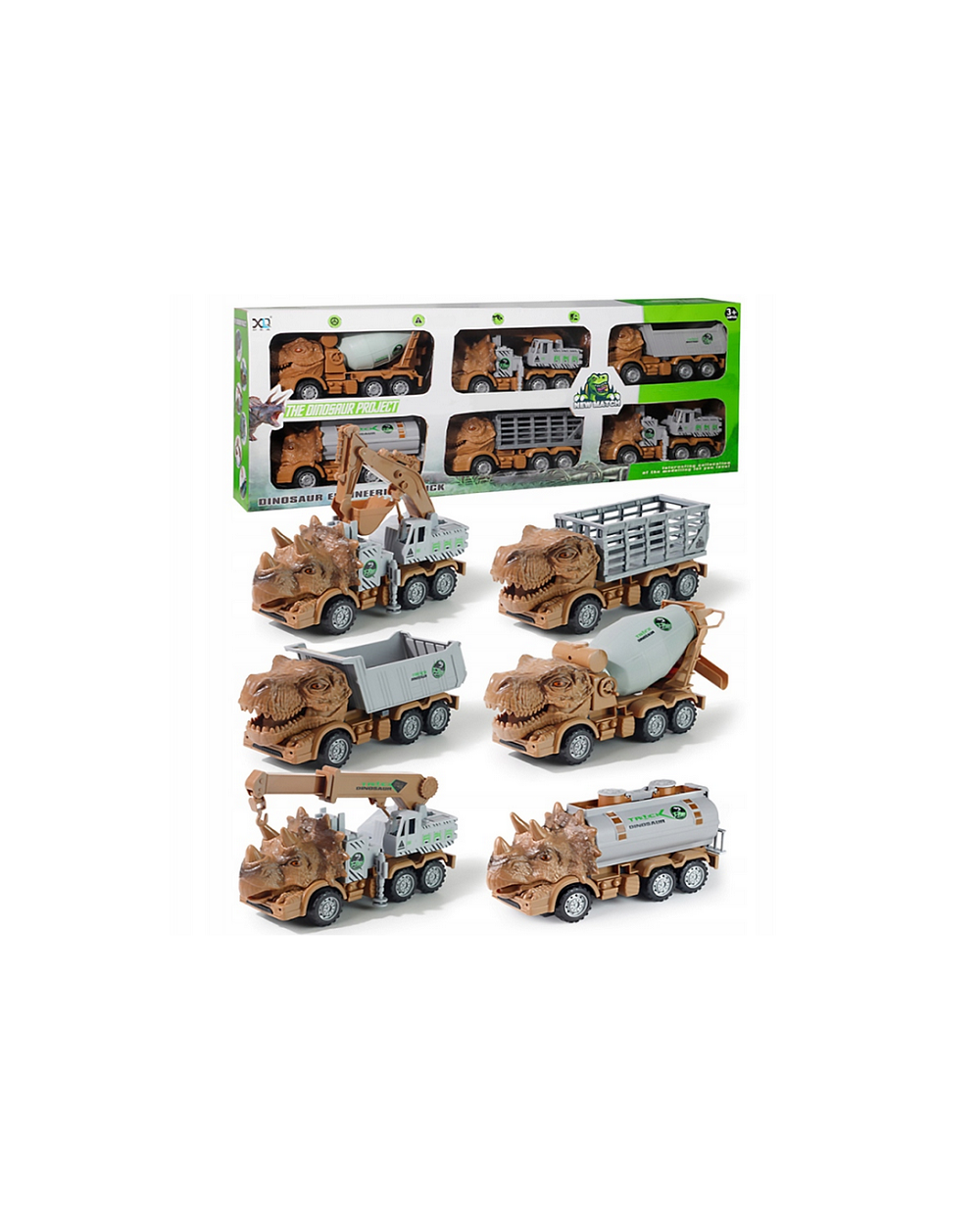 Σετ οχήματα Δεινόσαυροι - 6pcs - XLQ-6L
