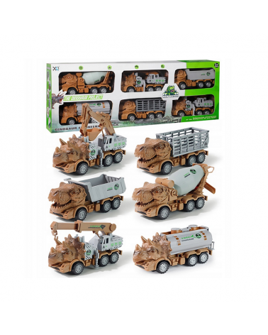 Σετ οχήματα Δεινόσαυροι - 6pcs - XLQ-6L