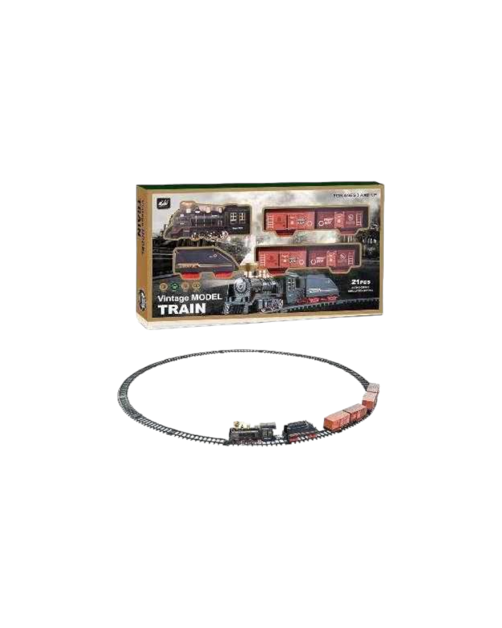 Σετ κλασσικό τρενάκι με ράγες - 3299-72
