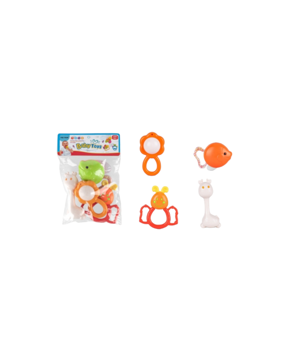 Σετ βρεφικές κουδουνίστρες & μασητικά - 326-B1474