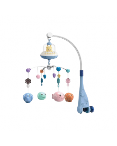 Βρεφικό μουσικό περιστρεφόμενο καρουζέλ κούνιας - RT668-12