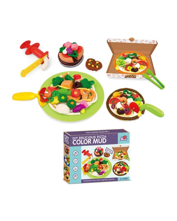 Σετ κατασκευών DIY με πλαστελίνη - Delicious Pizza - 5838-43