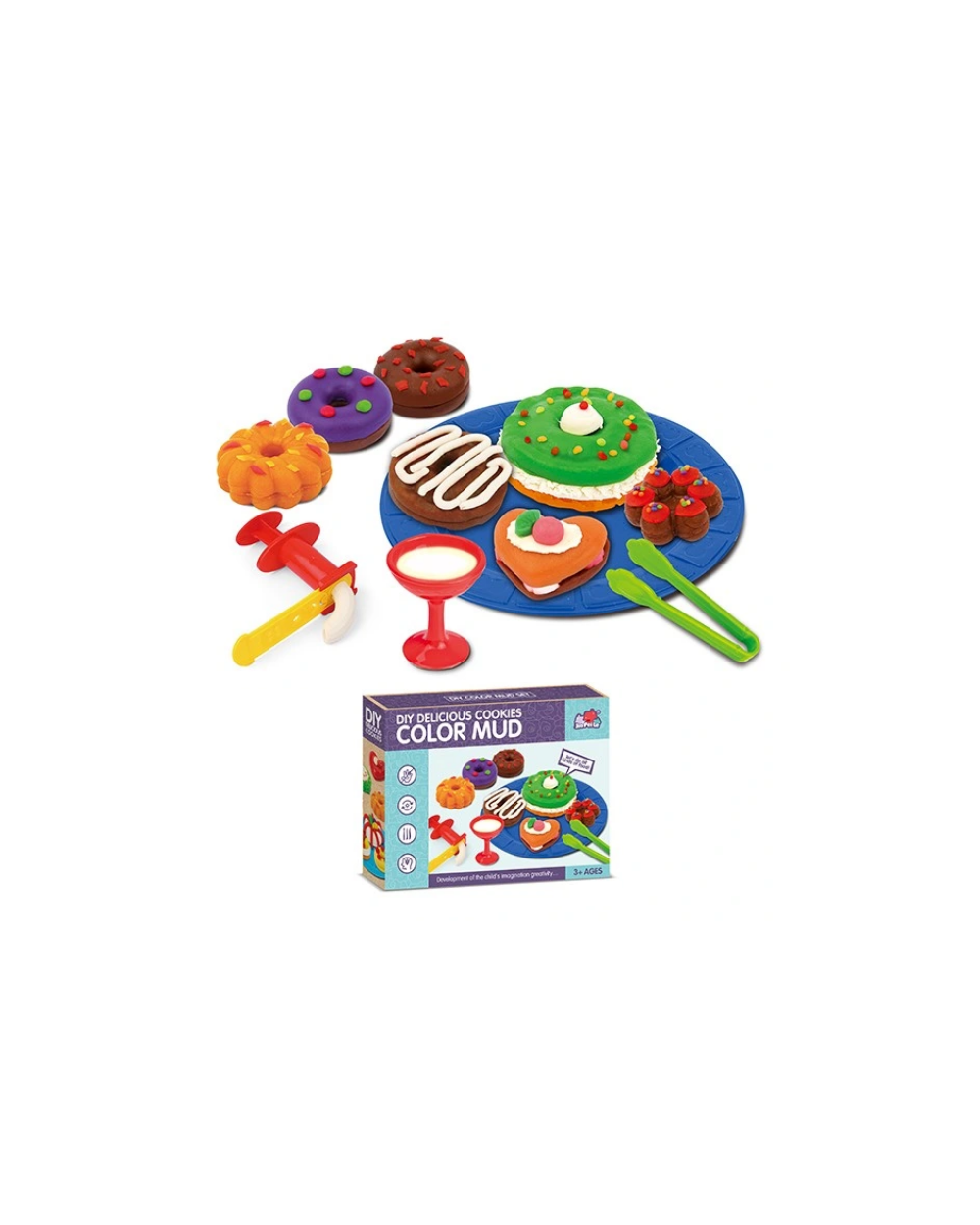 Σετ κατασκευών DIY με πλαστελίνη - Delicious Cookies - 5838-41