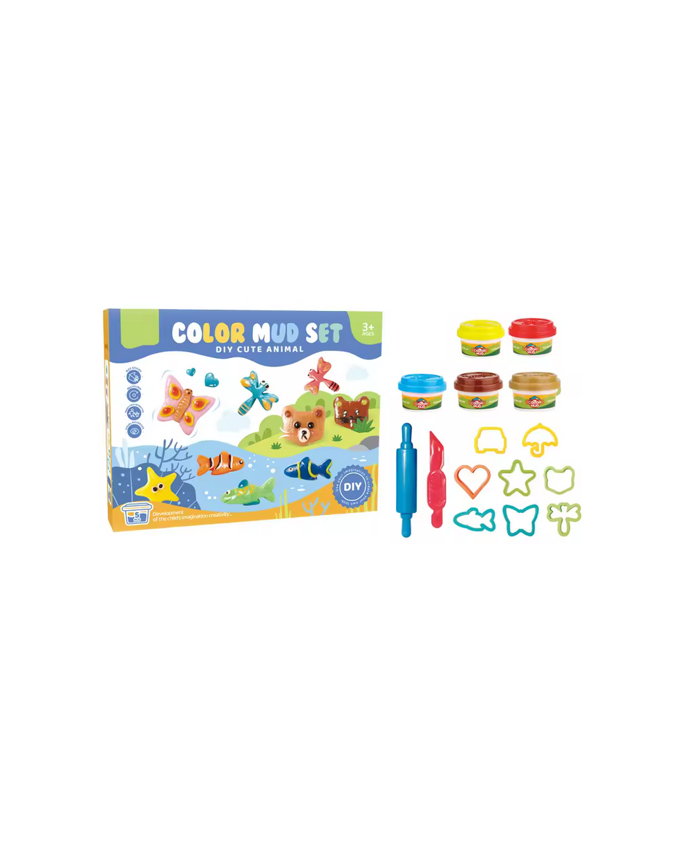 Σετ κατασκευών DIY με πλαστελίνη - 5838-139B