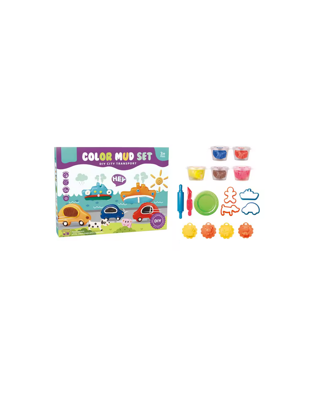 Σετ κατασκευών DIY με πλαστελίνη - 20g 5838-140A