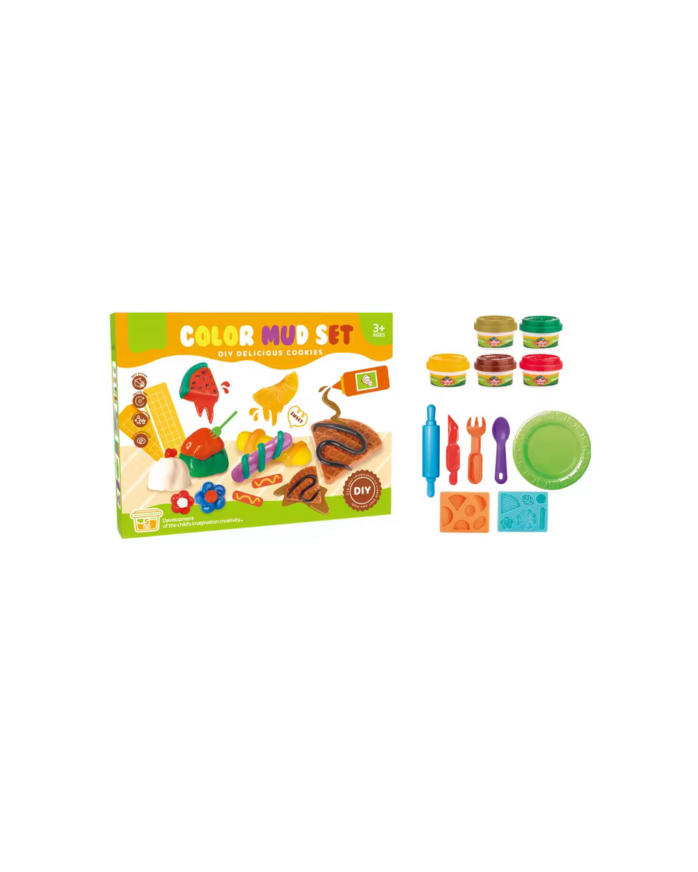 Σετ κατασκευών DIY με πλαστελίνη - Delicious - 25g - 5838-137B