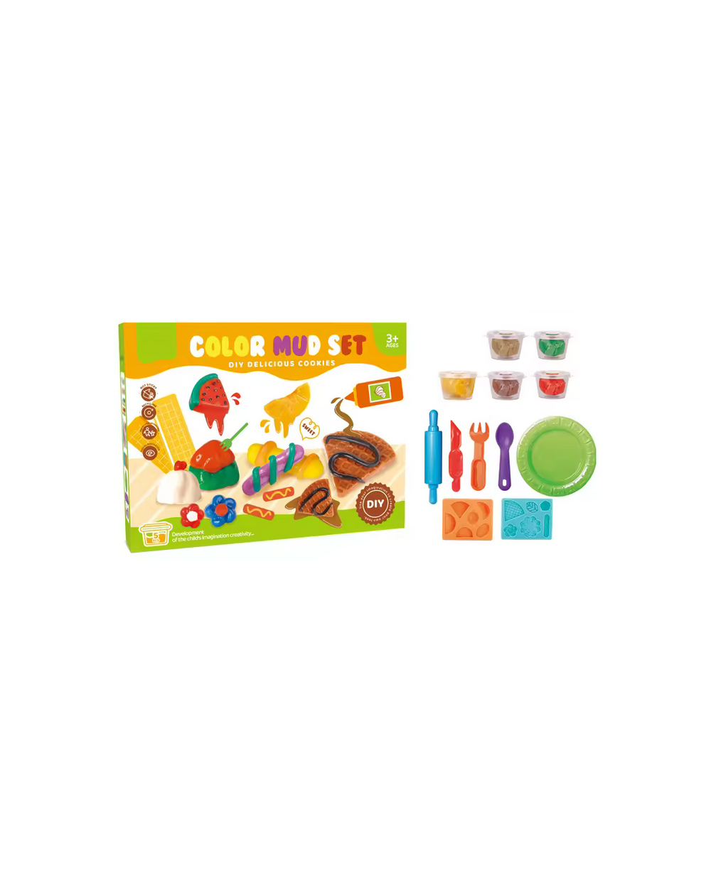 Σετ κατασκευών DIY με πλαστελίνη - Delicious - 5838-137A