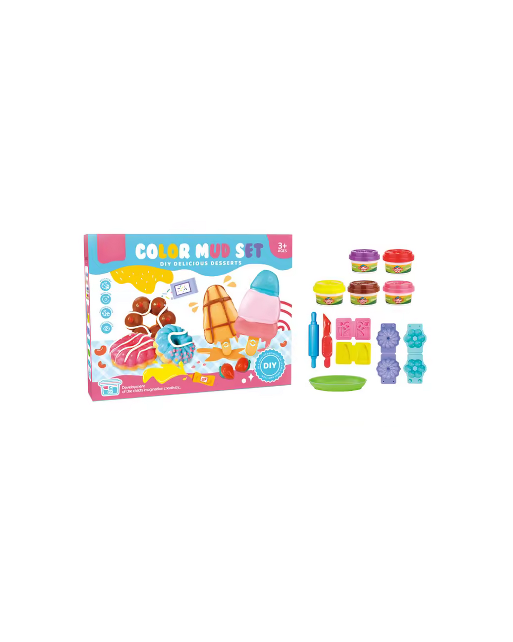 Σετ κατασκευών DIY με πλαστελίνη - 5838-136B