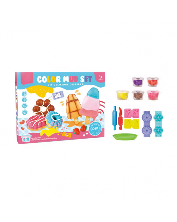 Σετ κατασκευών DIY με πλαστελίνη - 5838-136A - 20g