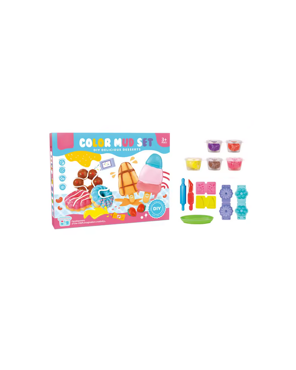 Σετ κατασκευών DIY με πλαστελίνη - 5838-136A - 20g