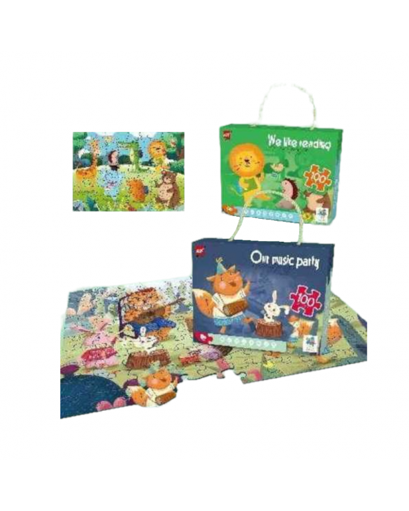 Παιδικό puzzle 100 κομματιών - Animals - 61001