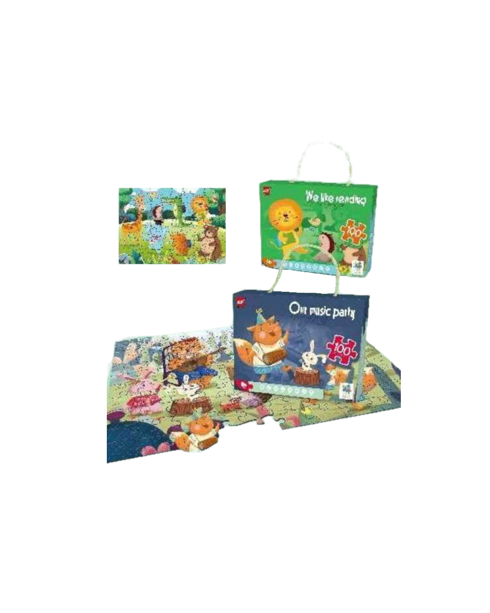 Παιδικό puzzle 100 κομματιών - Animals - 61001