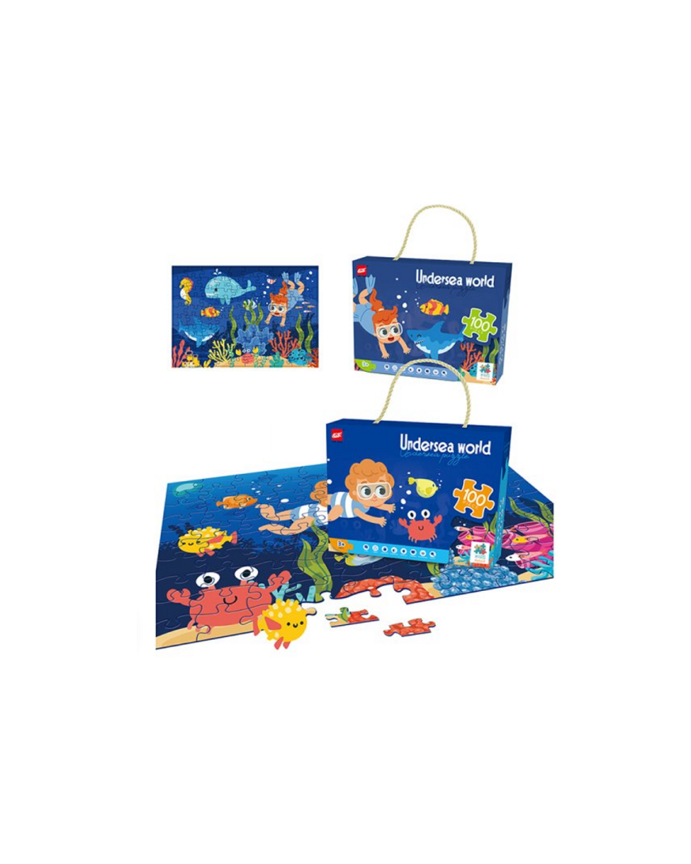 Παιδικό puzzle 100 κομματιών - Undersea World - 61007