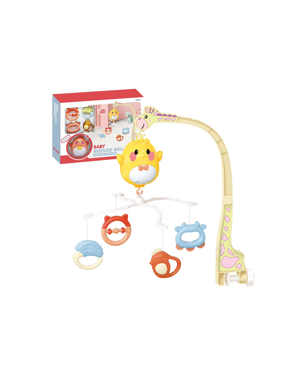 Βρεφικό μουσικό περιστρεφόμενο καρουζέλ κούνιας - BM1017