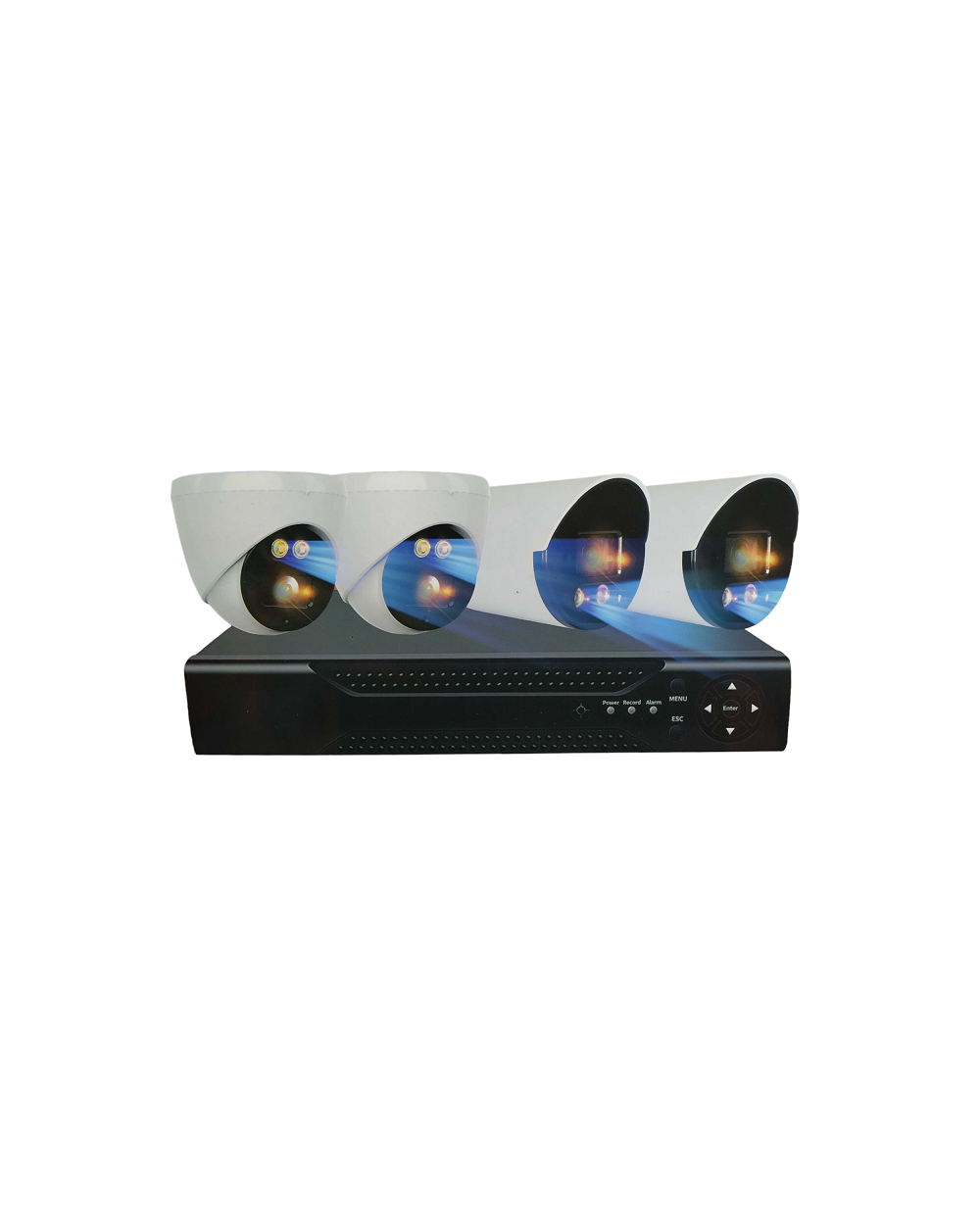 Καταγραφικό δικτύου με 4 κάμερες – CCTV Security Recording System – POE - 080074