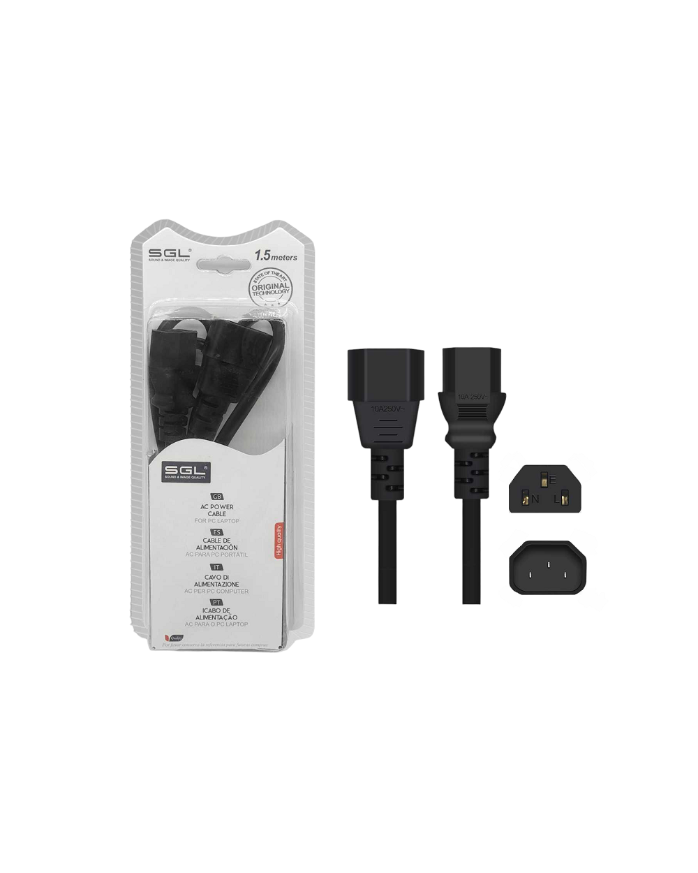 Καλώδιο τροφοδοσίας ρεύματος - 0011BC - 1.5m