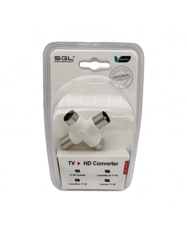 Διακλαδωτής καλωδίου κεραίας TV - 2male/2female - 1334-1