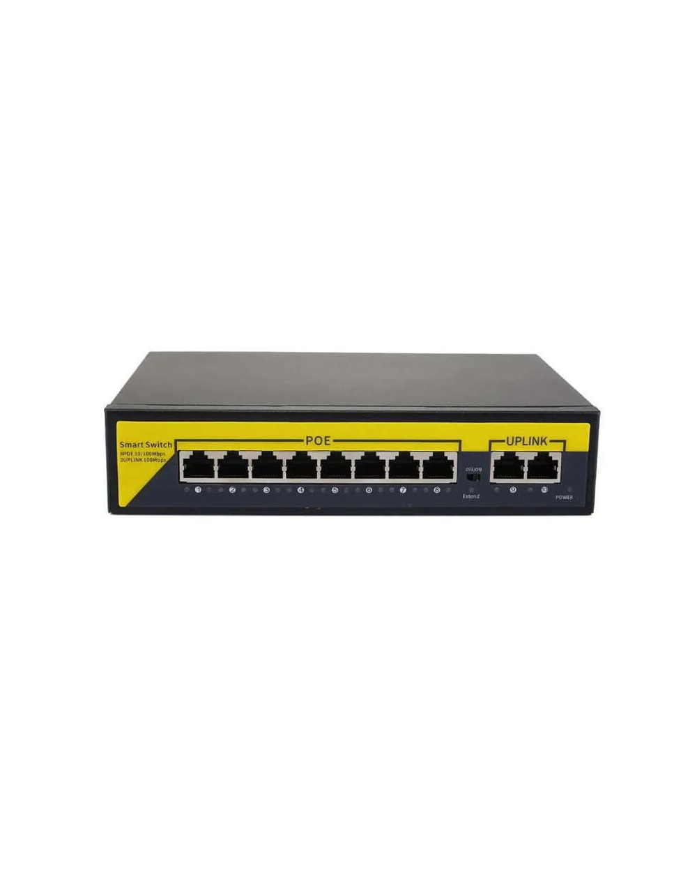 Switch καταγραφικού POE με 8 υποδοχές - 10/100Mbps