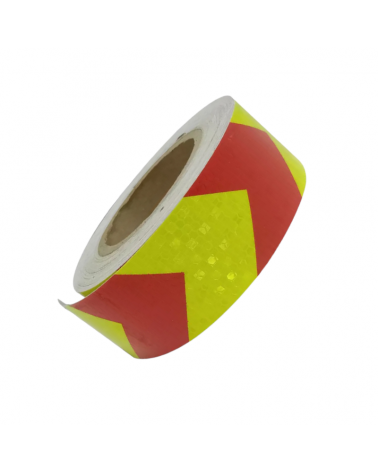 Ανακλαστική κολλητική ταινία σήμανσης με βέλος - 5cm/10m